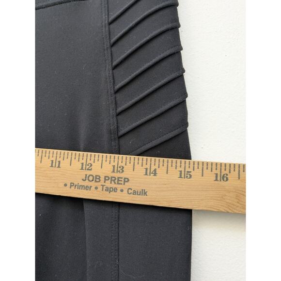 Athleta Women’s Leggings Delancey Moto Tight Black Ankle Zip Athleisure Size S - Picture 9 of 16